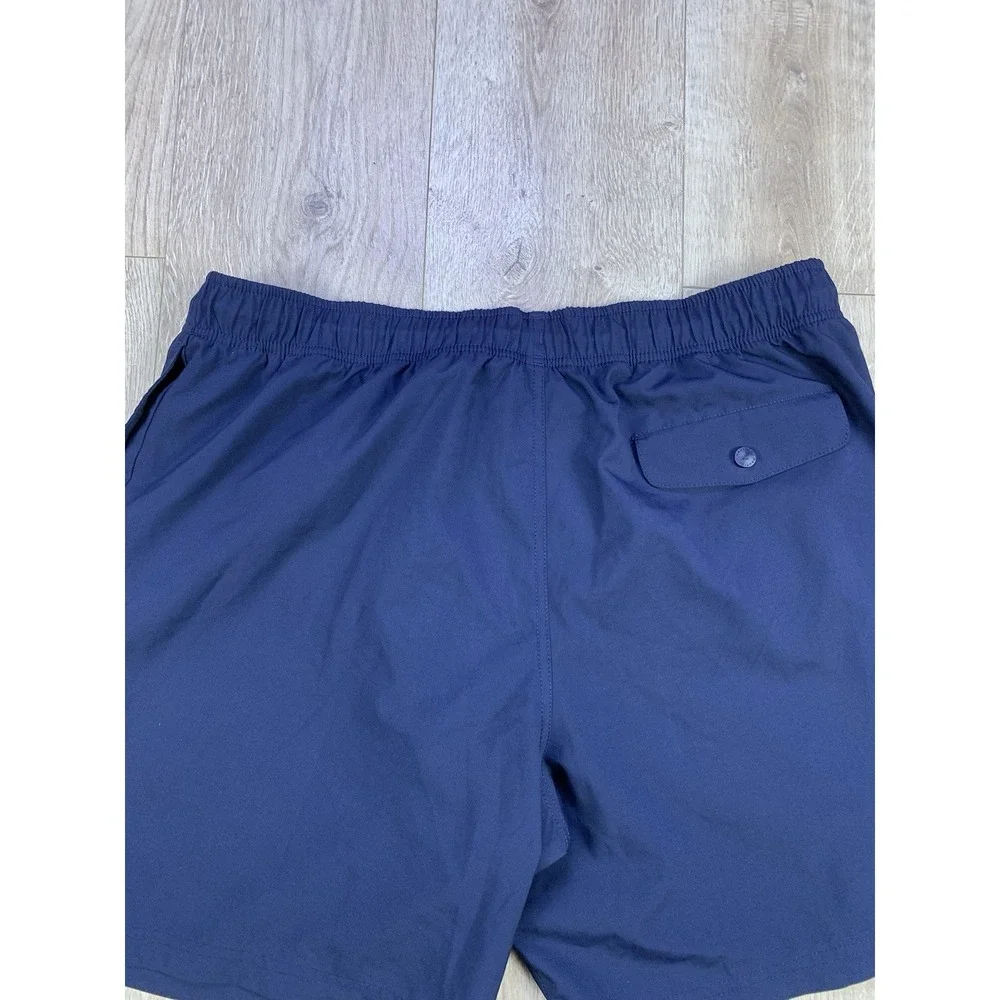 Nautica Navy Blue Mesh Lined Swim‎ Trunks Men's XL Drawstring Closure #TR0404